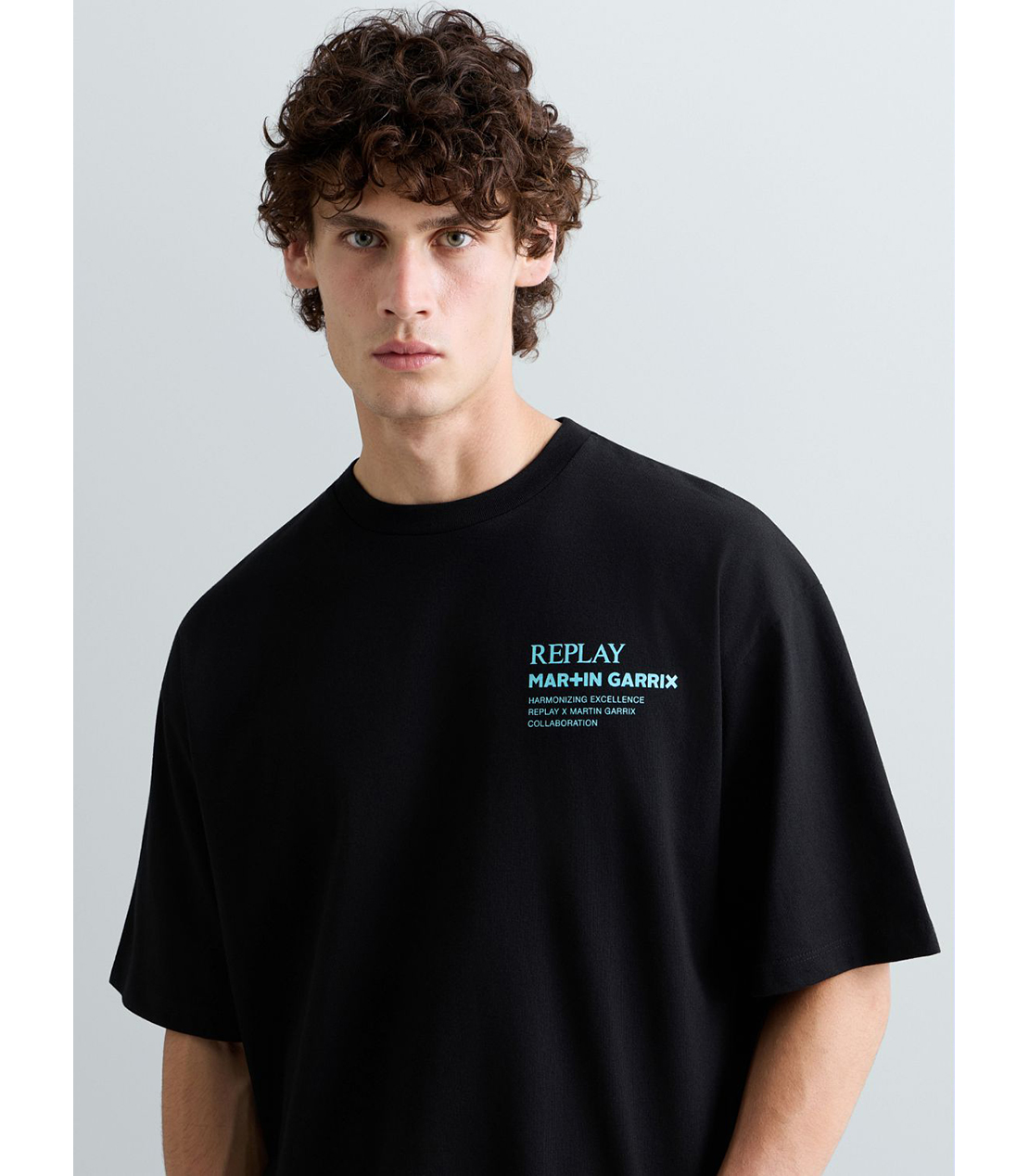 REPLAY &times; MARTIN GARRIX グラフィックTEE IBIZA CALA COMTE 詳細画像 ブラック 6